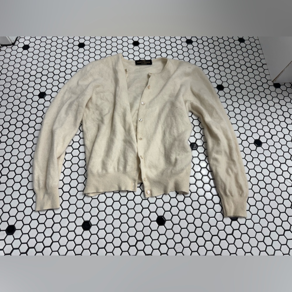 st Michael from marks and Spencer cashmere cardigan sweater size UK 14